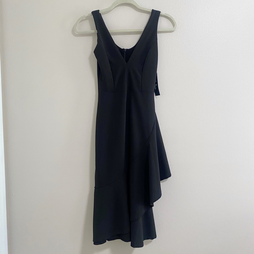 NEW Lulus Black Sleeveless Ruffle Dress Size XS